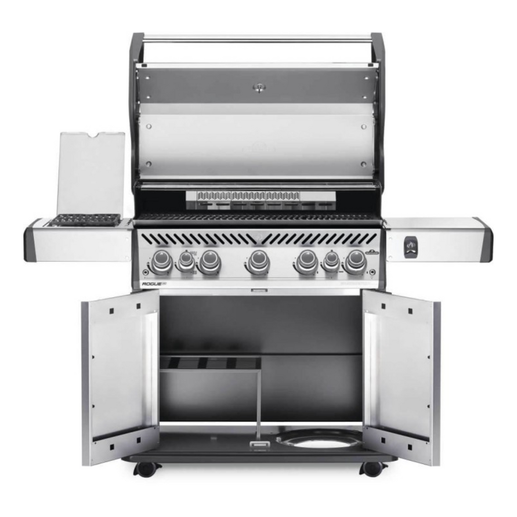 Napoleon Rogue SE 625 Propane Gas BBQ RSE625RSIBPSS-1 | Free Cover + Meat Lovers Kit