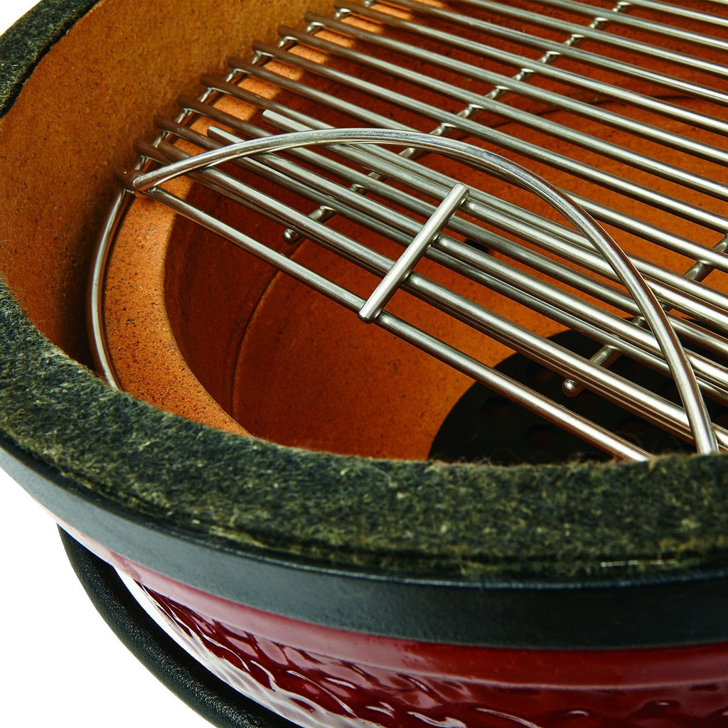 Kamado Joe "Joe Jr." Charcoal BBQ Grill Smoker with Discovery Pack